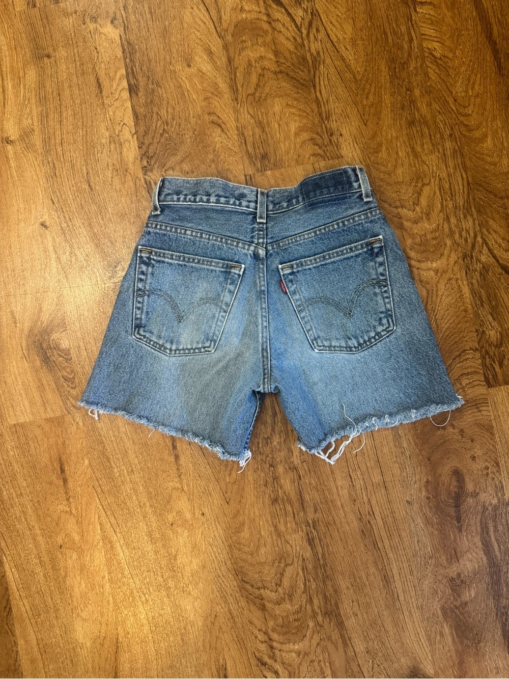 Vintage Levi’s Denim Cut Off Jean Shorts. 24